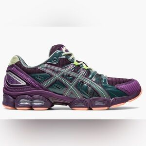 ASICS Mens Purple and Teal Gel Nimbus Performance Running Shoe